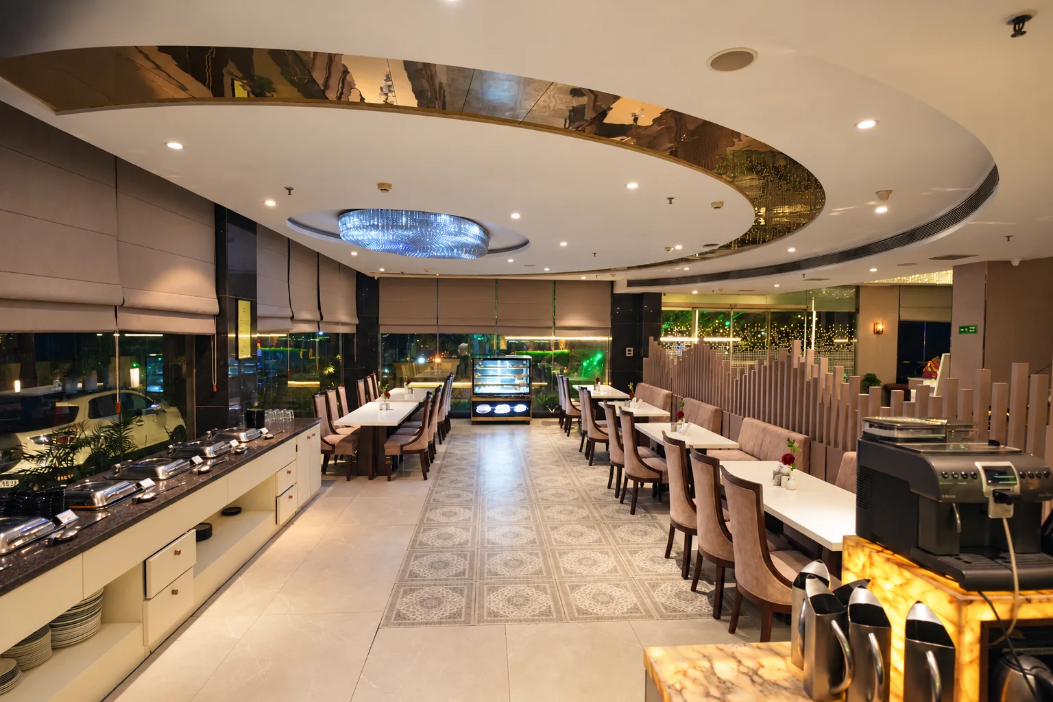 Poseidon restaurant at Hotel Ranbirs